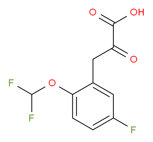 3-(2-(difluoromethoxy)-5-fluorophenyl)-2-oxopropanoic acid