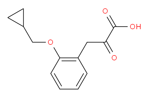 3-(2-(cyclopropylmethoxy)phenyl)-2-oxopropanoic acid