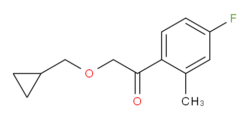 2-(cyclopropylmethoxy)-1-(4-fluoro-2-methylphenyl)ethanone