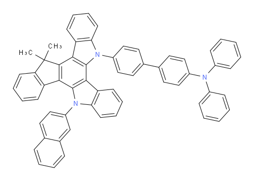 4'-(15,15-dimethyl-5-(naphthalen-2-yl)-5H-indeno[1,2-a]indolo[3,2-c]carbazol-10(15H)-yl)-N,N-diphenyl-[1,1'-biphenyl]-4-amine