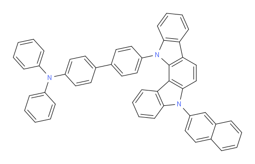 4'-(5-(naphthalen-2-yl)indolo[3,2-a]carbazol-12(5H)-yl)-N,N-diphenyl-[1,1'-biphenyl]-4-amine