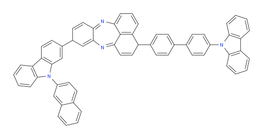 3-(4'-(9H-carbazol-9-yl)-[1,1'-biphenyl]-4-yl)-10-(9-(naphthalen-2-yl)-9H-carbazol-2-yl)-3,10-dihydrobenzo[b]naphtho[1,8-ef][1,4]diazepine