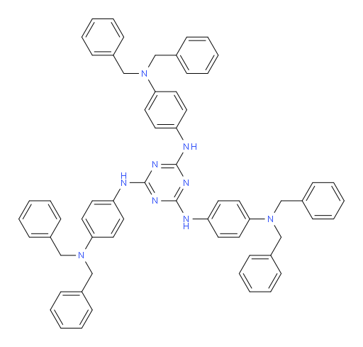 N2,N4,N6-tris(4-(dibenzylamino)phenyl)-1,3,5-triazine-2,4,6-triamine