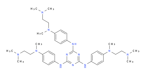 N2,N4,N6-tris(4-((2-(dimethylamino)ethyl)(methyl)amino)phenyl)-1,3,5-triazine-2,4,6-triamine