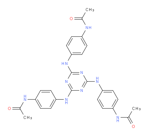 N,N',N''-(((1,3,5-triazine-2,4,6-triyl)tris(azanediyl))tris(benzene-4,1-diyl))triacetamide