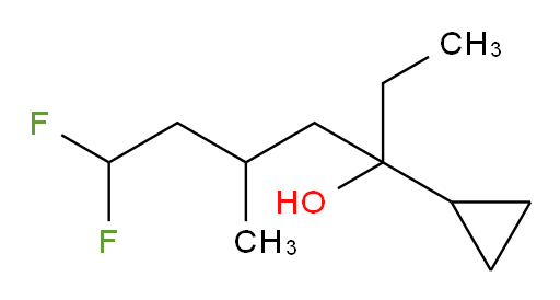 3-cyclopropyl-7,7-difluoro-5-methylheptan-3-ol