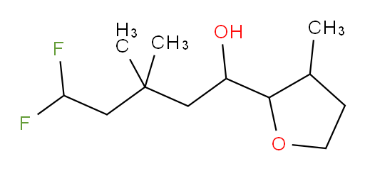 5,5-difluoro-3,3-dimethyl-1-(3-methyltetrahydrofuran-2-yl)pentan-1-ol