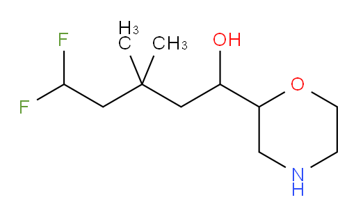 5,5-difluoro-3,3-dimethyl-1-(morpholin-2-yl)pentan-1-ol