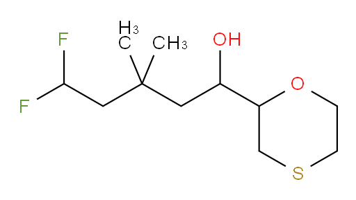5,5-difluoro-3,3-dimethyl-1-(1,4-oxathian-2-yl)pentan-1-ol
