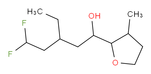 3-ethyl-5,5-difluoro-1-(3-methyltetrahydrofuran-2-yl)pentan-1-ol