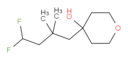 4-(4,4-difluoro-2,2-dimethylbutyl)tetrahydro-2H-pyran-4-ol