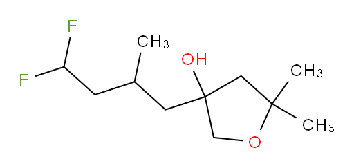 3-(4,4-difluoro-2-methylbutyl)-5,5-dimethyltetrahydrofuran-3-ol