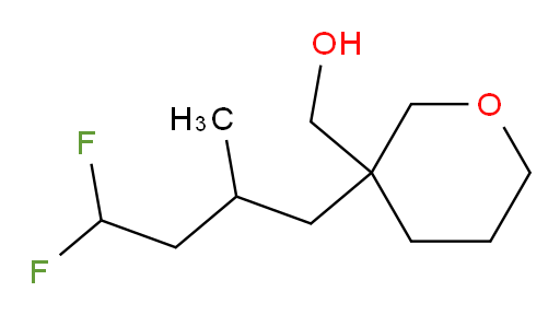 (3-(4,4-difluoro-2-methylbutyl)tetrahydro-2H-pyran-3-yl)methanol