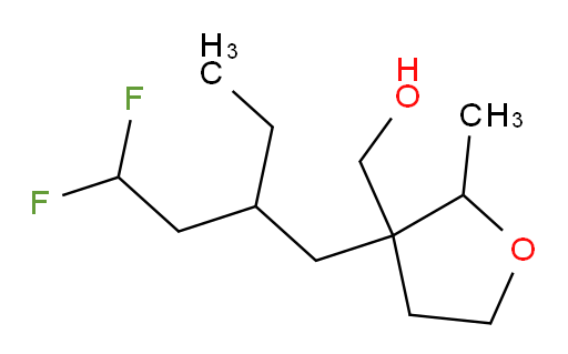 (3-(2-ethyl-4,4-difluorobutyl)-2-methyltetrahydrofuran-3-yl)methanol