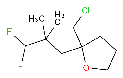 2-(chloromethyl)-2-(3,3-difluoro-2,2-dimethylpropyl)tetrahydrofuran