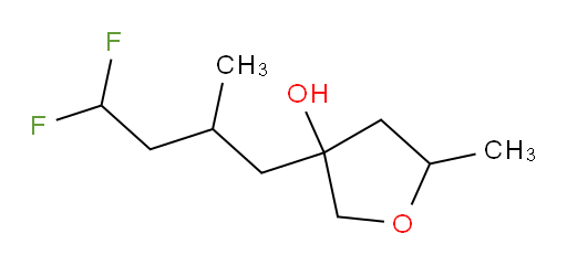 3-(4,4-difluoro-2-methylbutyl)-5-methyltetrahydrofuran-3-ol
