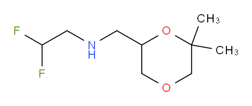 N-((6,6-dimethyl-1,4-dioxan-2-yl)methyl)-2,2-difluoroethanamine