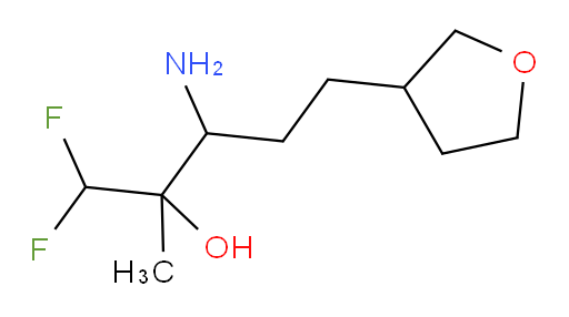 3-amino-1,1-difluoro-2-methyl-5-(tetrahydrofuran-3-yl)pentan-2-ol