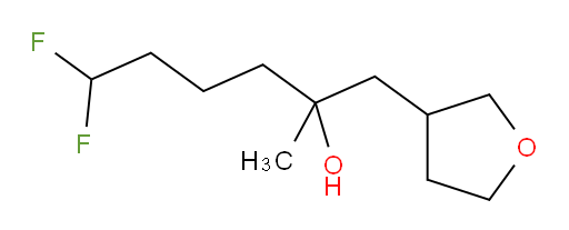 6,6-difluoro-2-methyl-1-(tetrahydrofuran-3-yl)hexan-2-ol