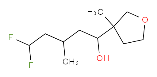 5,5-difluoro-3-methyl-1-(3-methyltetrahydrofuran-3-yl)pentan-1-ol