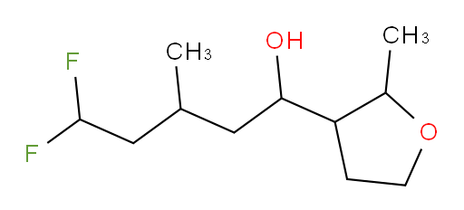 5,5-difluoro-3-methyl-1-(2-methyltetrahydrofuran-3-yl)pentan-1-ol