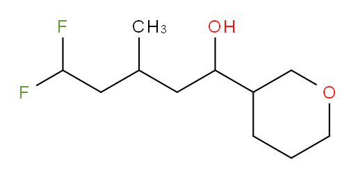 5,5-difluoro-3-methyl-1-(tetrahydro-2H-pyran-3-yl)pentan-1-ol