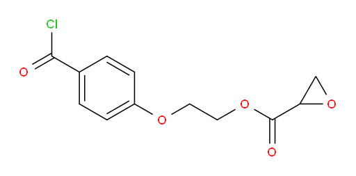 2-(4-(chlorocarbonyl)phenoxy)ethyl oxirane-2-carboxylate