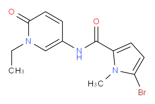 5-bromo-N-(1-ethyl-6-oxo-1,6-dihydropyridin-3-yl)-1-methyl-1H-pyrrole-2-carboxamide