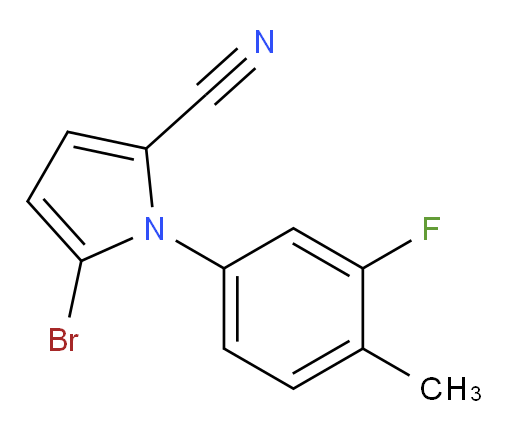 5-bromo-1-(3-fluoro-4-methylphenyl)-1H-pyrrole-2-carbonitrile