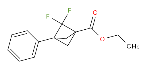 2,2-Difluoro-3-phenyl-bicyclo[1.1.1]pentane-1-carboxylic acid ethyl ester