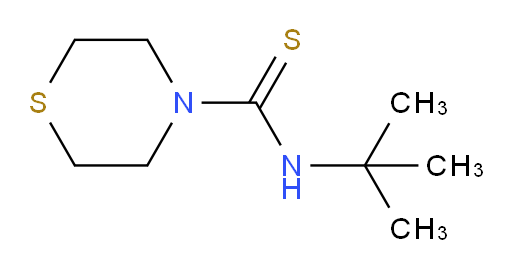N-(1,1-Dimethylethyl)-4-thiomorpholinecarbothioamide (ACI)