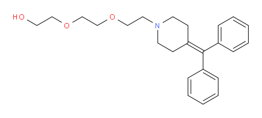 2-[2-[2-[4-(Diphenylmethylene)-1-piperidinyl]ethoxy]ethoxy]ethanol (ACI)