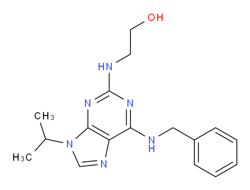 2-[[9-(1-Methylethyl)-6-[(phenylmethyl)amino]-9H-purin-2-yl]amino]ethanol (ACI)