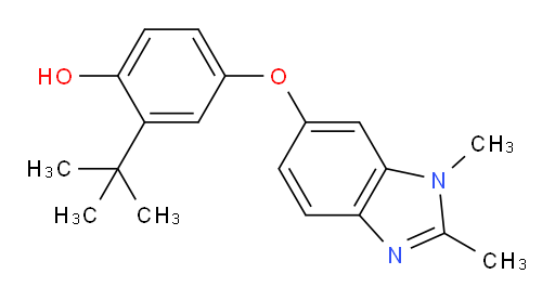 4-[(1,2-Dimethyl-1H-benzimidazol-6-yl)oxy]-2-(1,1-dimethylethyl)phenol (ACI)
