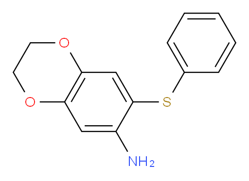2,3-Dihydro-7-(phenylthio)-1,4-benzodioxin-6-amine (ACI)
