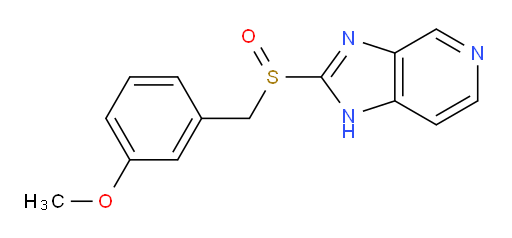 2-[[(3-Methoxyphenyl)methyl]sulfinyl]-3H-imidazo[4,5-c]pyridine (ACI)