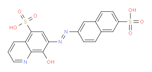 8-Hydroxy-7-[2-(6-sulfo-2-naphthalenyl)diazenyl]-5-quinolinesulfonic acid (ACI)