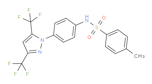 N-[4-[3,5-Bis(trifluoromethyl)-1H-pyrazol-1-yl]phenyl]-4-methylbenzenesulfonamide (ACI)