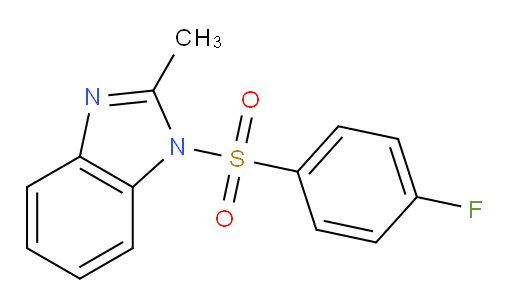 1-[(4-Fluorophenyl)sulfonyl]-2-methyl-1H-benzimidazole (ACI)