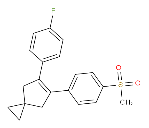 5-(4-Fluorophenyl)-6-[4-(methylsulfonyl)phenyl]spiro[2.4]hept-5-ene (ACI)