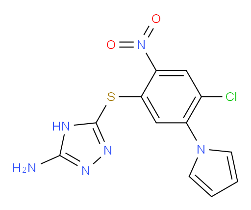 5-[[4-Chloro-2-nitro-5-(1H-pyrrol-1-yl)phenyl]thio]-1H-1,2,4-triazol-3-amine (ACI)