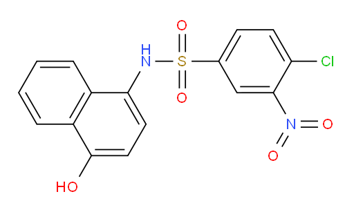4-Chloro-N-(4-hydroxy-1-naphthalenyl)-3-nitrobenzenesulfonamide (ACI)