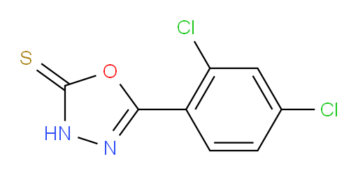 5-(2,4-Dichlorophenyl)-1,3,4-oxadiazole-2(3H)-thione (ACI)