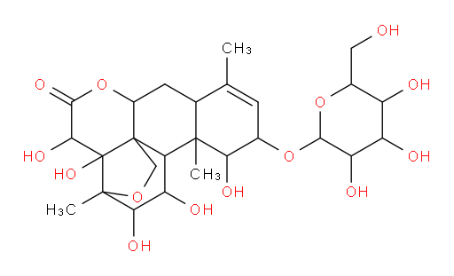 (1β,2α,11β,12α,15β)-13,20-Epoxy-2-(β-D-glucopyranosyloxy)-1,11,12,14,15-pentahydroxypicras-3-en-16-one (ACI)