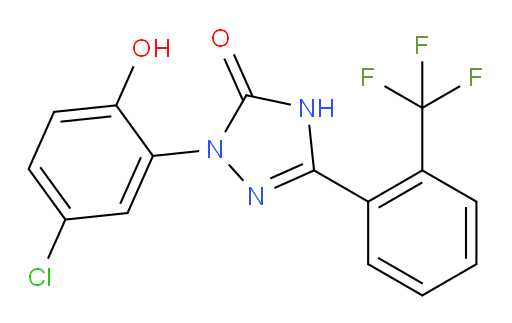 2-(5-Chloro-2-hydroxyphenyl)-1,2-dihydro-5-[2-(trifluoromethyl)phenyl]-3H-1,2,4-triazol-3-one (ACI)