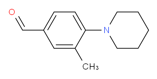 3-Methyl-4-(1-piperidinyl)benzaldehyde (ACI)
