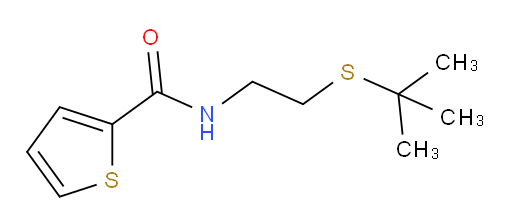 N-[2-[(1,1-Dimethylethyl)thio]ethyl]-2-thiophenecarboxamide (ACI)
