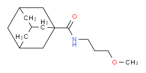 N-(3-Methoxypropyl)tricyclo[3.3.1.13,7]decane-1-carboxamide (ACI)