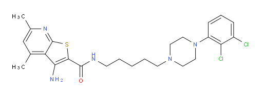 3-Amino-N-[5-[4-(2,3-dichlorophenyl)-1-piperazinyl]pentyl]-4,6-dimethylthieno[2,3-b]pyridine-2-carboxamide (ACI)