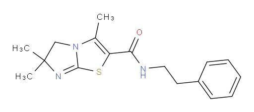 5,6-Dihydro-3,6,6-trimethyl-N-(2-phenylethyl)imidazo[2,1-b]thiazole-2-carboxamide (ACI)